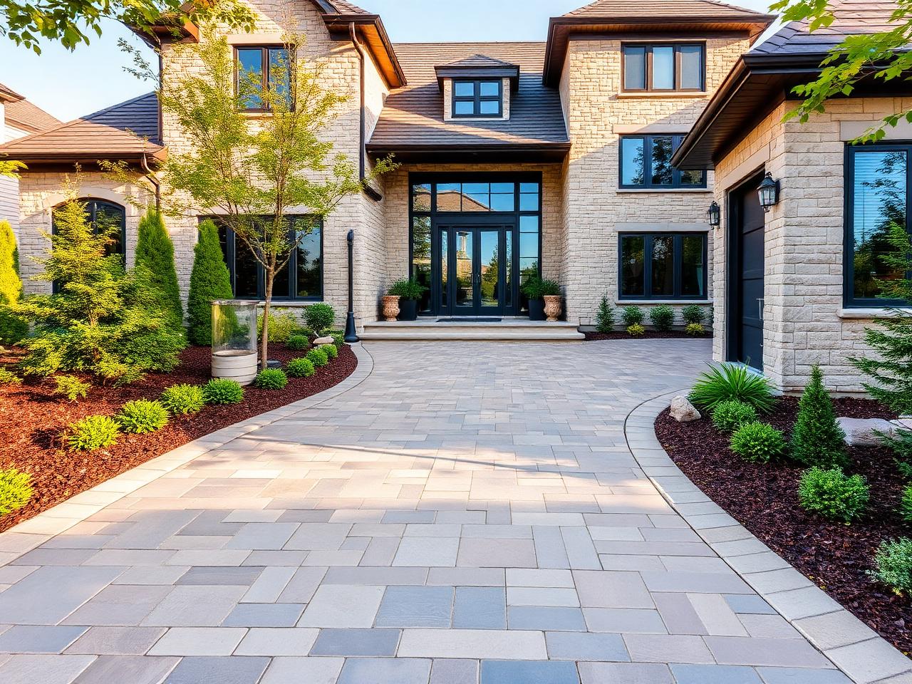Interlocking driveway